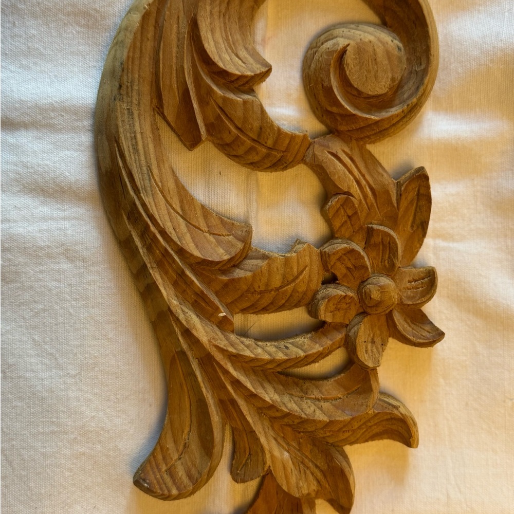 Elegant Natural Wood Wall Decor/Accent